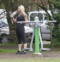 Jennifer Ellison working out in Liverpool April 14, 2011 