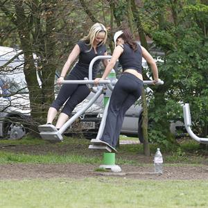 Jennifer Ellison working out in Liverpool April 14, 2011 