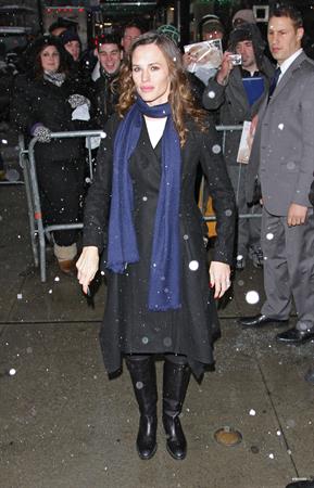 Jennifer Garner arriving at the Good Morning America Studios in New York City February 10, 2010