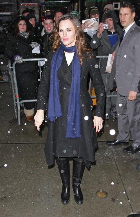 Jennifer Garner arriving at the Good Morning America Studios in New York City February 10, 2010