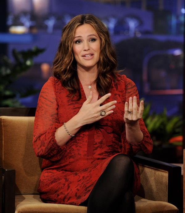 Jennifer Garner on the Tonight Show with Jay Leno on January 1, 2012
