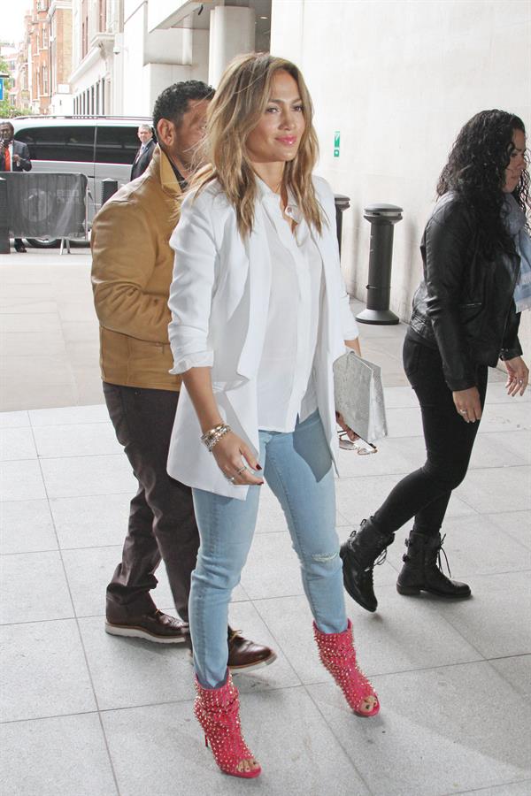 Jennifer Lopez - Pictured at Radio 1 in London on May 30, 2013