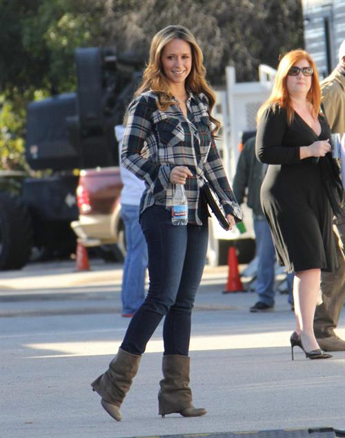 Jennifer Love Hewitt on the set of The Client List in Sherman Oaks February 1, 2013 