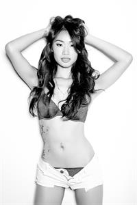 Elizabeth Tran in lingerie