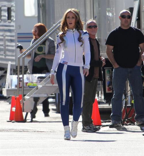 Jennifer Love Hewitt On the set of The Client List in Los Angeles January 4, 2013 