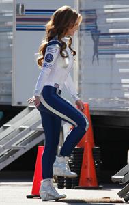 Jennifer Love Hewitt On the set of The Client List in Los Angeles January 4, 2013 