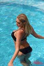 Lexi Lowe gets naked in the pool
