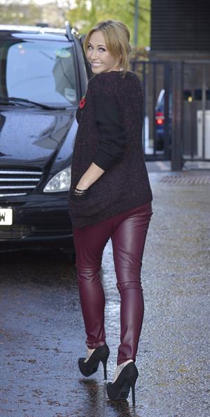 Jenny Frost ITV studios in London - November 1, 2012 