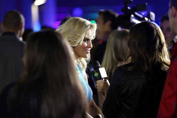 Jenny McCarthy - Leather & Laces Super Bowl Party 2/1/13  