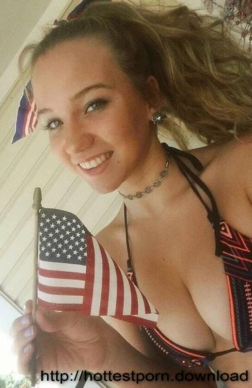 Anonymous in a bikini taking a selfie