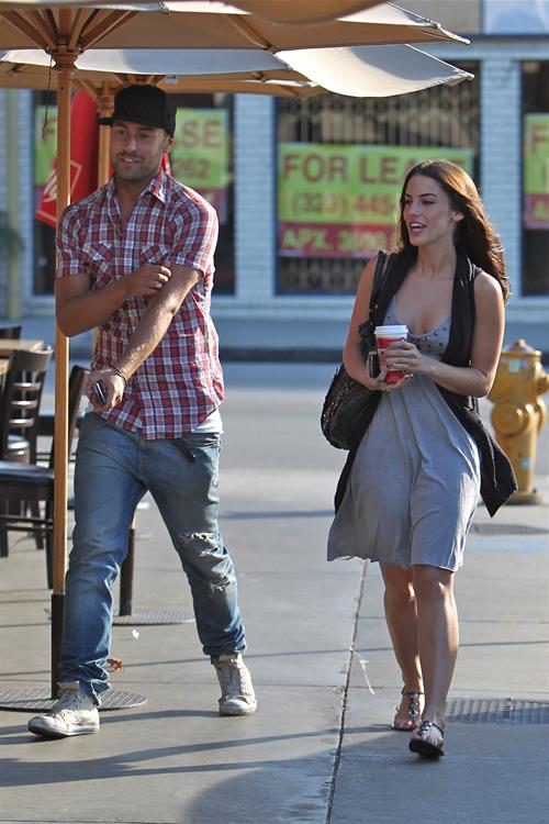 Jessica Lowndes leaving Toast restaurant November 9 2010 