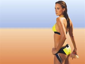 Amanda Beard in a bikini