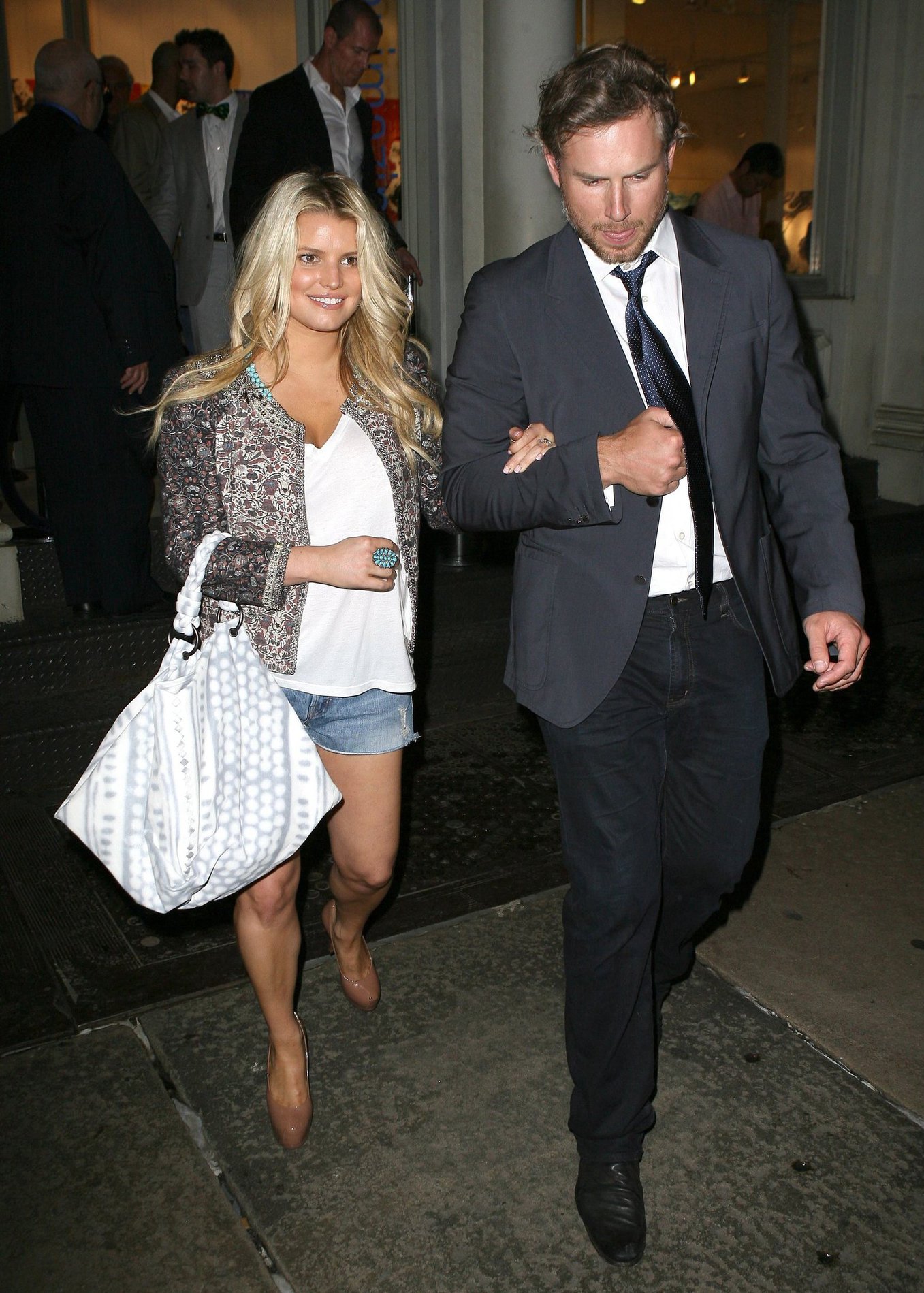 Jessica Simpson out with boyfriend in New York on May 21, 2011 