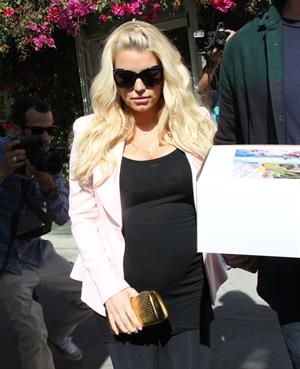 Jessica Simpson at The Ivy in Beverly Hills 2/14/13 