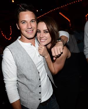 Jessica Stroup 90210 Celebrates 100th Episode At Pink Taco Sunset Strip in LA (Sep 28, 2012) 