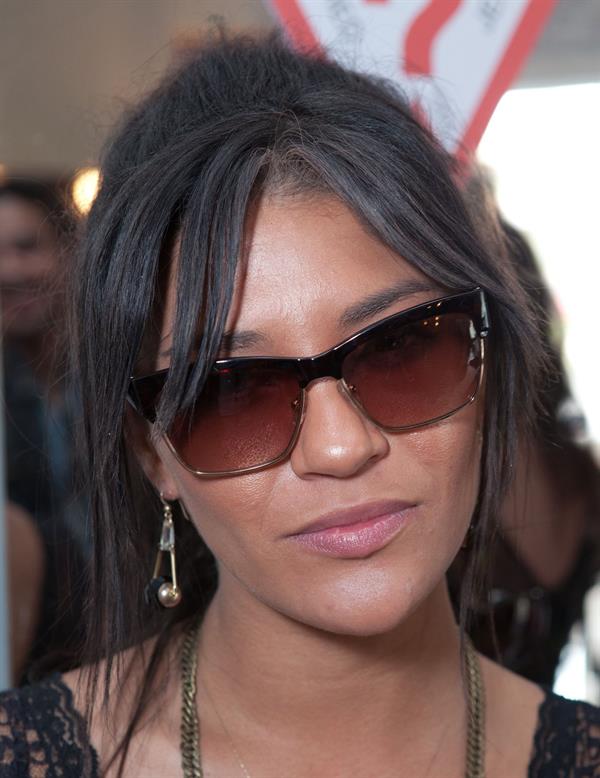 Jessica Szohr attending the Guess Hotel and Lovecat Magazine Party on April 13, 2012