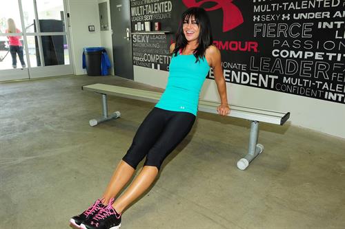 Jessica Szohr Armour Womens Training event in Hollywood on June 23, 2011