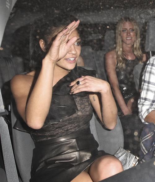 Jessica Szohr Pictures Jessica Szohr and Nicky Hilton outside Sur Lounge in West Hollywood on March 27, 2012