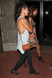 Jessica Szohr arriving to the Mayan Theater in Los Angeles, August 14, 2012