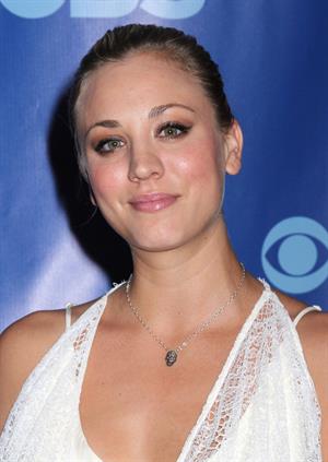 Kaley Cuoco CBS Upfront at the tent at Lincoln Center on May 18, 2011 