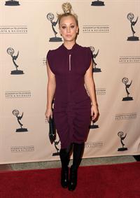 Kaley Cuoco attending the Academy of Television Arts Sciences at Leonard H Goldenson Theatre on February 18, 2010 