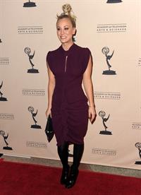 Kaley Cuoco attending the Academy of Television Arts Sciences at Leonard H Goldenson Theatre on February 18, 2010 