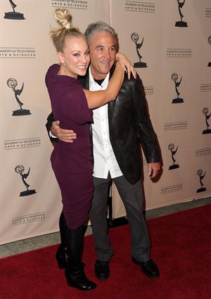Kaley Cuoco attending the Academy of Television Arts Sciences at Leonard H Goldenson Theatre on February 18, 2010 