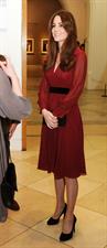 Kate Middleton Visits National Portraits Gallery in London on January 11, 2013