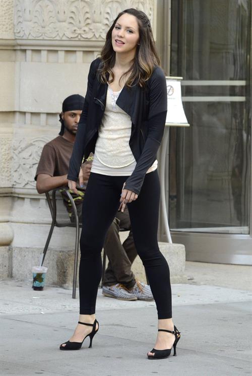 Katharine McPhee - On set of Smash in New York - September 14, 2012