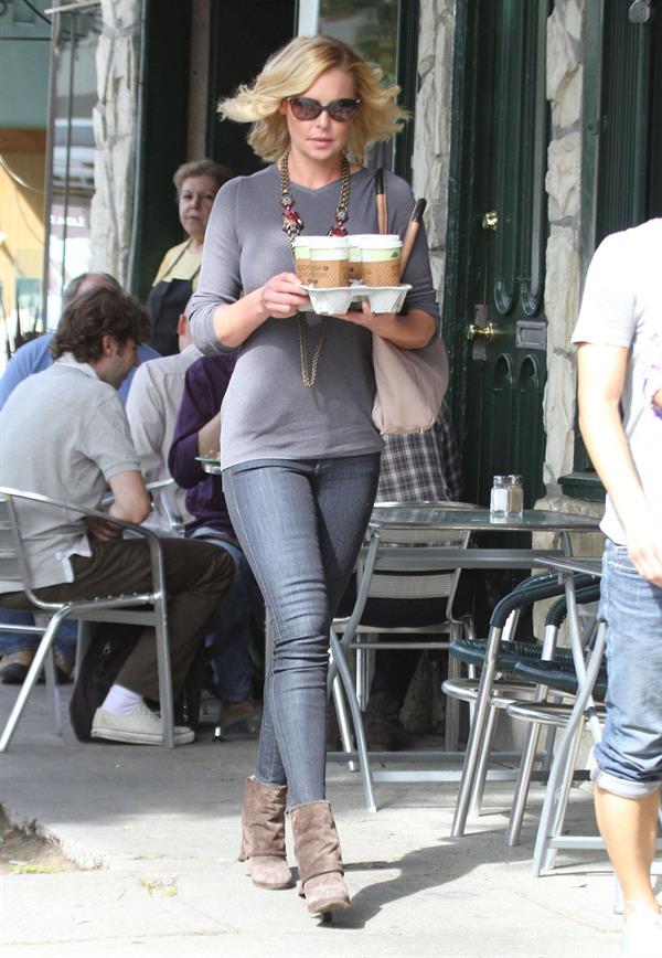 Katherine Heigl leaving Little Dom's restaurant Los Feliz October 6, 2012 