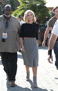 Katherine Jenkins Visits  Extra  at Universal Studios Hollywood in Los Angeles  Oct. 2, 2013 