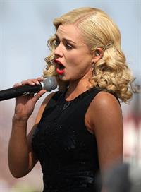 Katherine Jenkins Sings National Anthem during Grand National Day at Aintree Racecourse - Liverpool, Apr. 6, 2013 