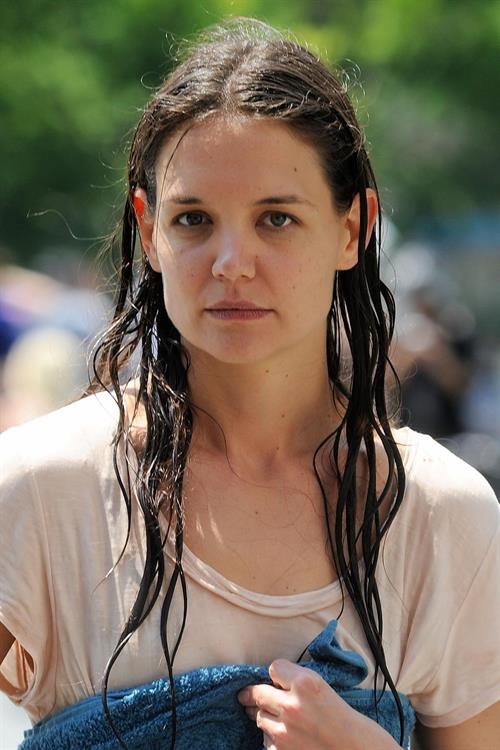 Katie Holmes Films  Mania Days  in Washington Square Park (May 21, 2013) 