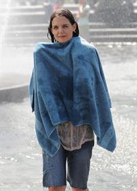Katie Holmes Films  Mania Days  in Washington Square Park (May 21, 2013) 