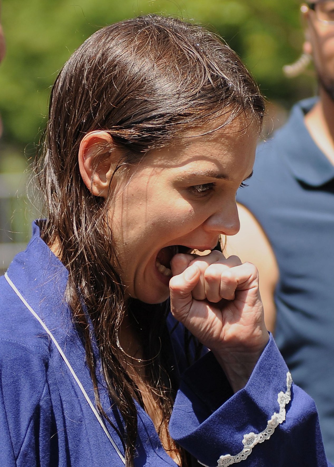 Katie Holmes Films  Mania Days  in Washington Square Park (May 21, 2013) 