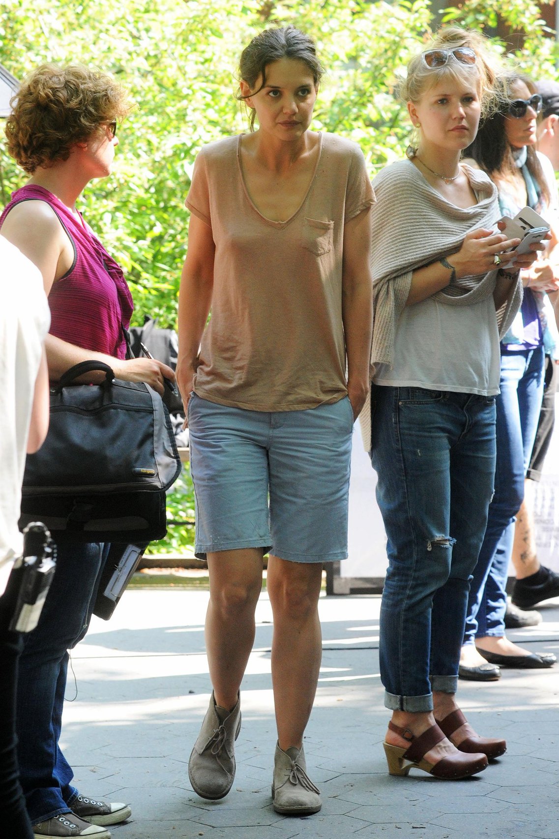 Katie Holmes Films  Mania Days  in Washington Square Park (May 21, 2013) 