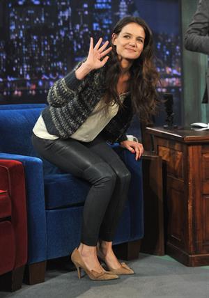 Katie Holmes Late Night with Jimmy Fallon in New York 11/15/12 
