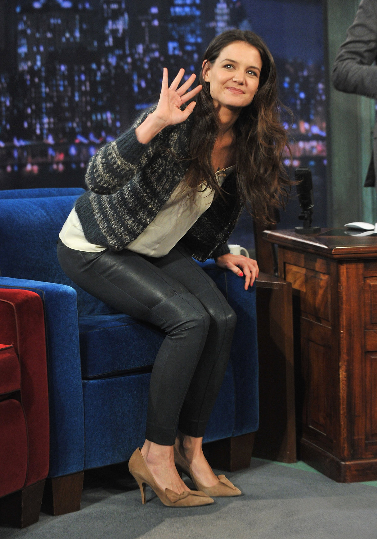 Katie Holmes Late Night with Jimmy Fallon in New York 11/15/12 