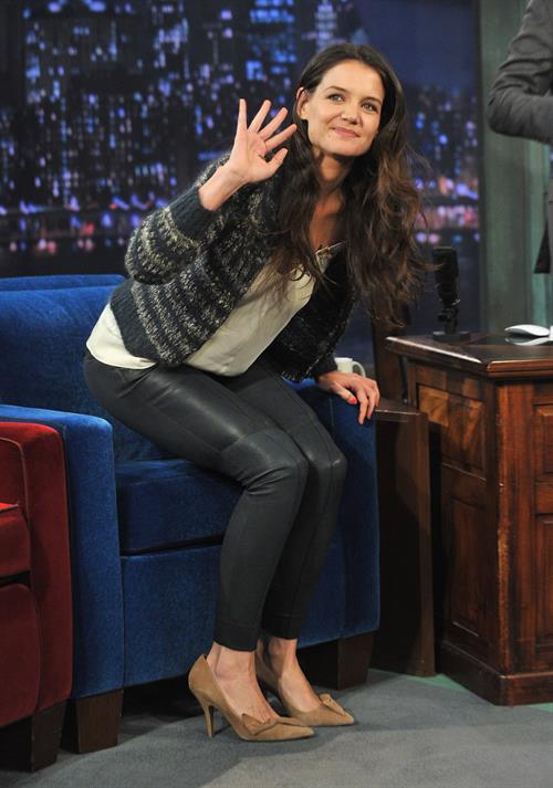 Katie Holmes Late Night with Jimmy Fallon in New York 11/15/12 
