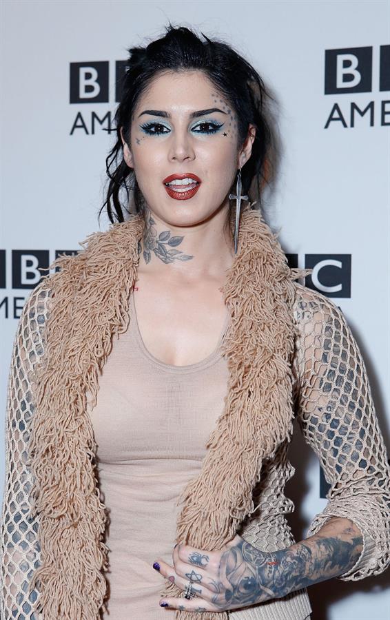 Kat Von D BBC America Premiere Screening Of BWild Things With Dominic Monaghan Jan 9, 2013 