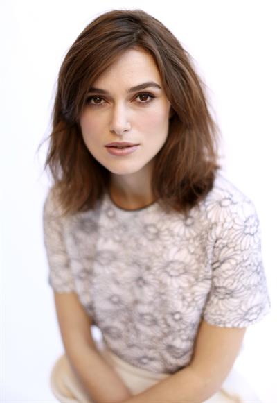 Keira Knightley posing for Matt Sayles portraits in New York City - November 13, 2012 
