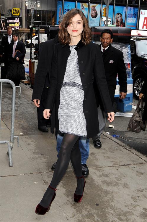 Keira Knightley at Good Morning America in New York City 11/8/12
