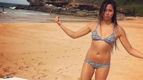 Malia Manuel in a bikini