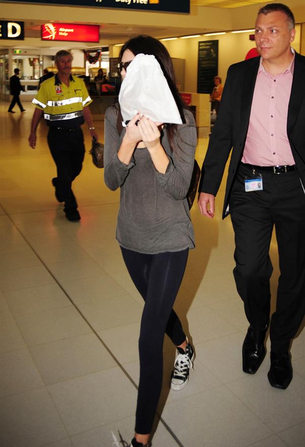 Kendall Jenner at Sydney International Airport 11/6/12
