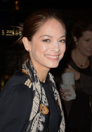 Kristin Kreuk Exits the Pix11 Morning News studios in New York City - October 10, 2012 