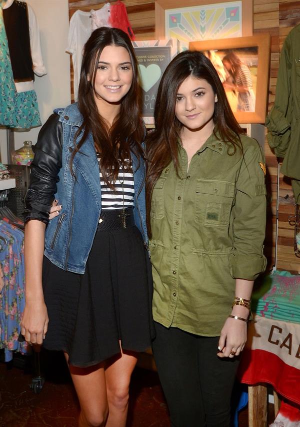 Kylie Jenner launching her clothing line at PacSun in NY 2/8/13 