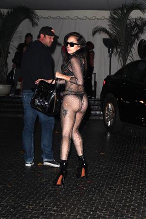 Lady Gaga arrives at Chateau Marmont in LA August 11, 2013 