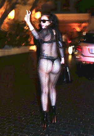 Lady Gaga arrives at Chateau Marmont in LA August 11, 2013 