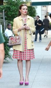 Leighton Meester - On the set of Gossip Girl in New York - August 28, 2012
