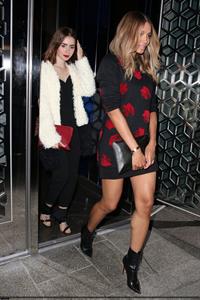 Lily Collins Hakkasan restaurant candids in Beverly Hills, October 10, 2013 